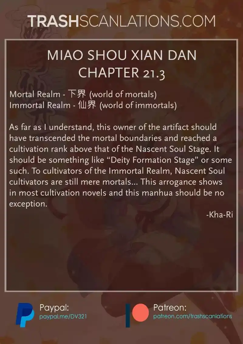 Miao Shou Xian Dan Chapter 21.3 7